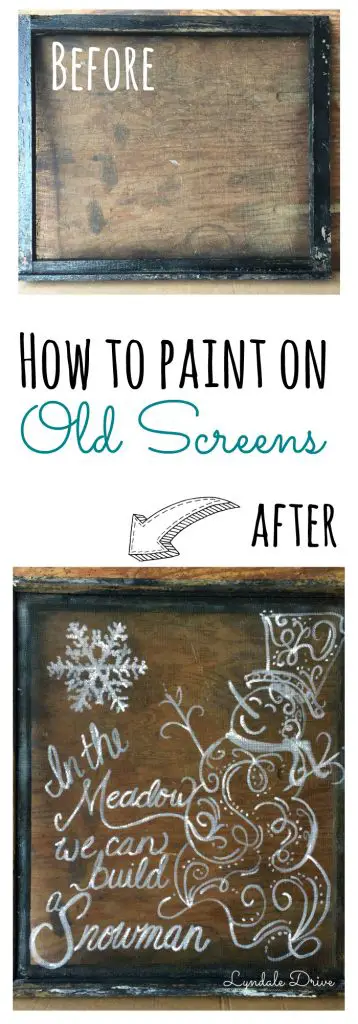 how-to-paint-on-old-screens