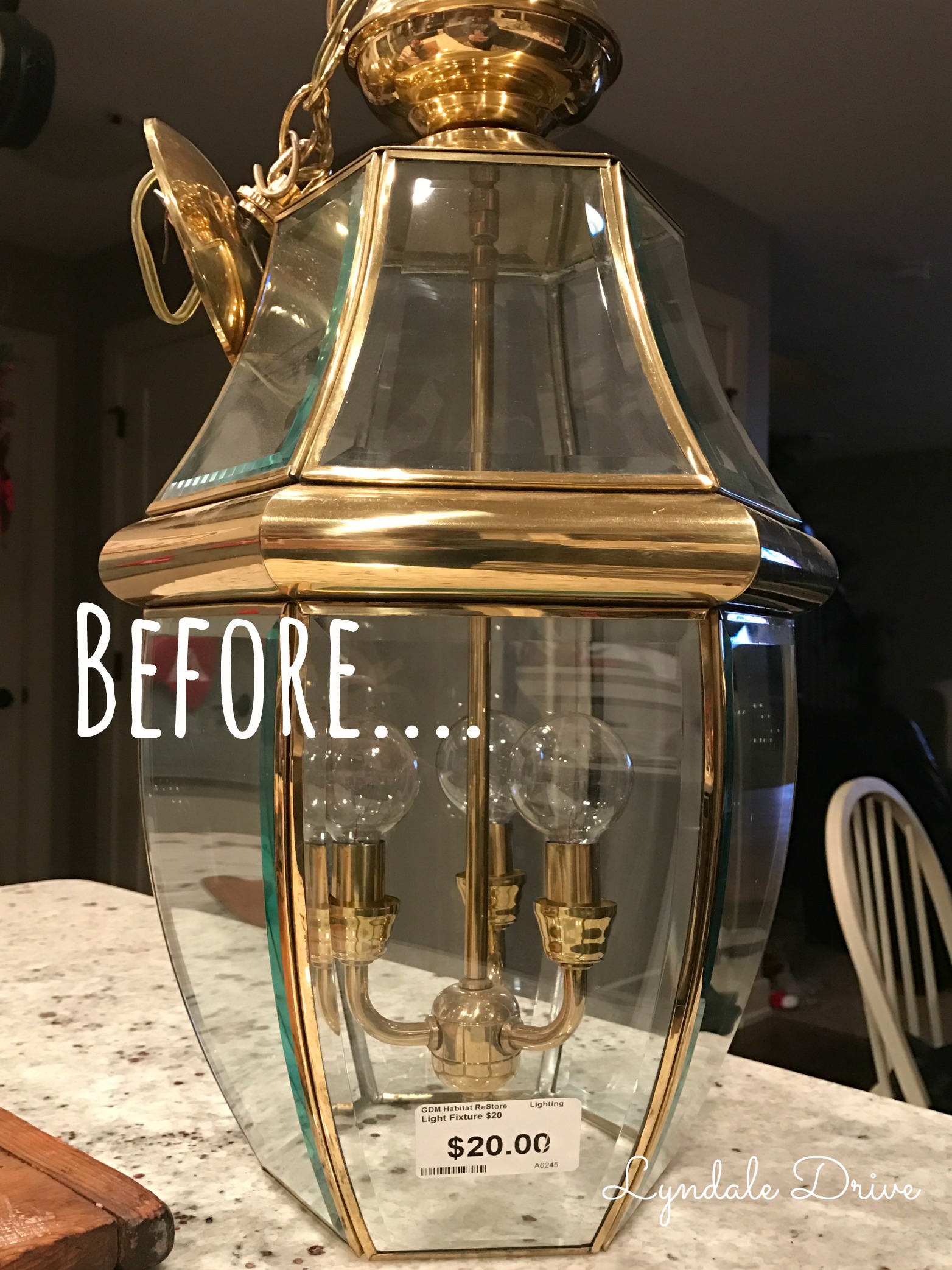 New Life For an Old Brass Fixture