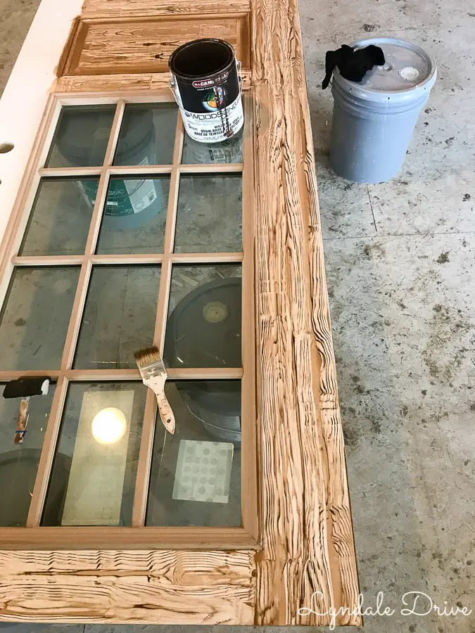 paint a door to look like wood step 2