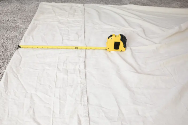 Drop Cloth Curtains measuring length