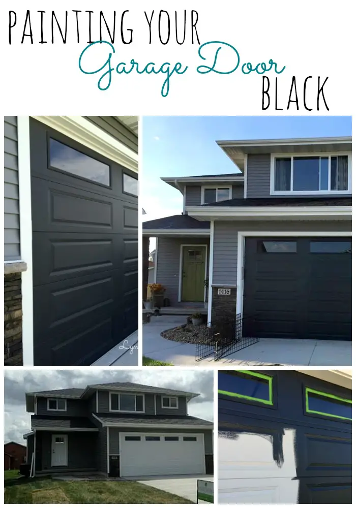 how to paint garage door black
