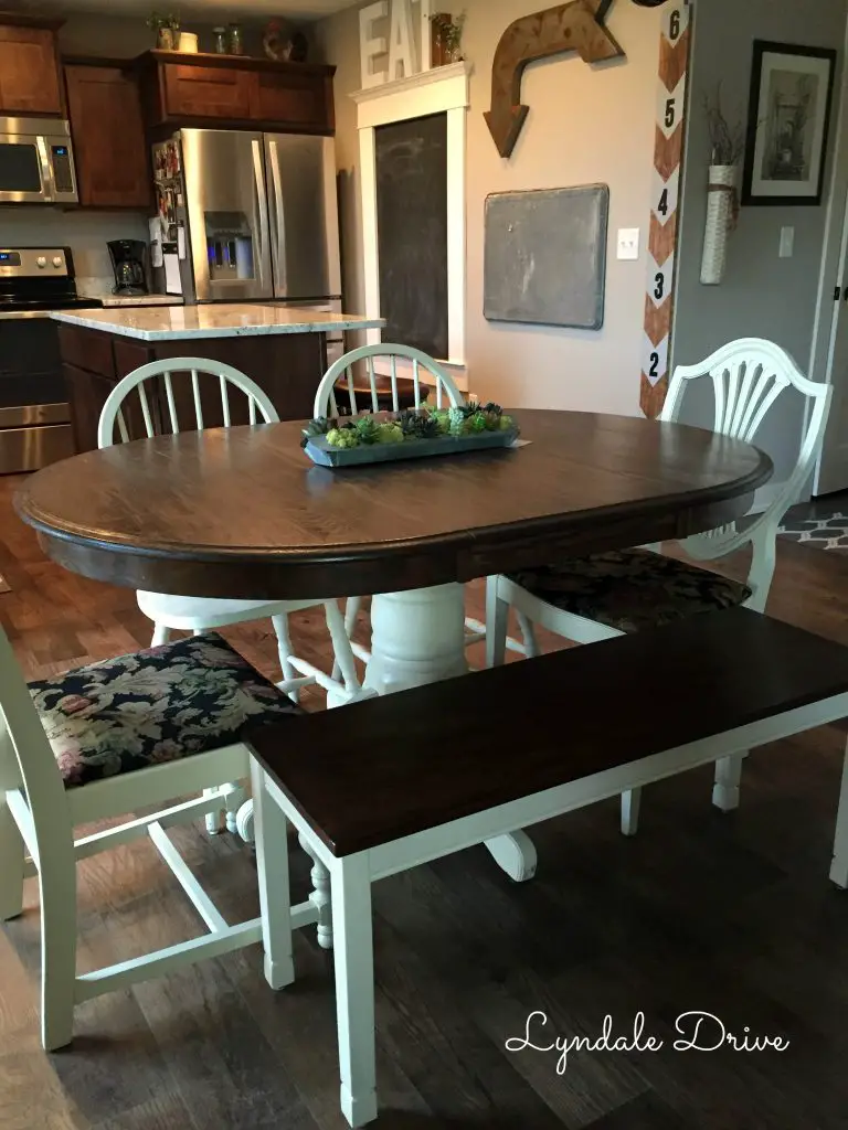 update-an-old-oak-table, diy farmhouse table