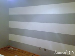 Gray and Cream Stripe Wall