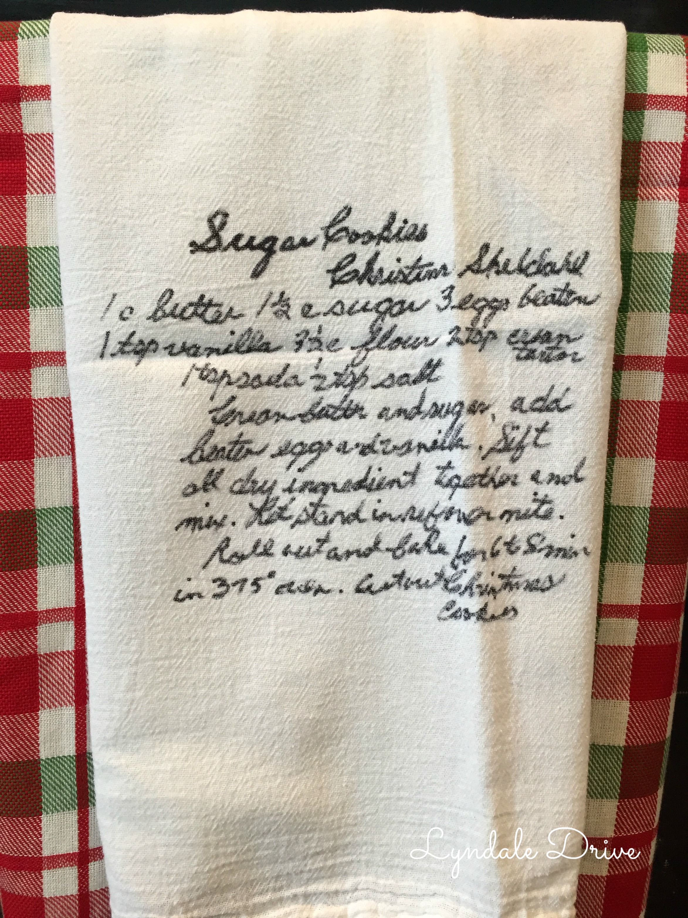 Add Your Favorite Recipe to a Tea Towel