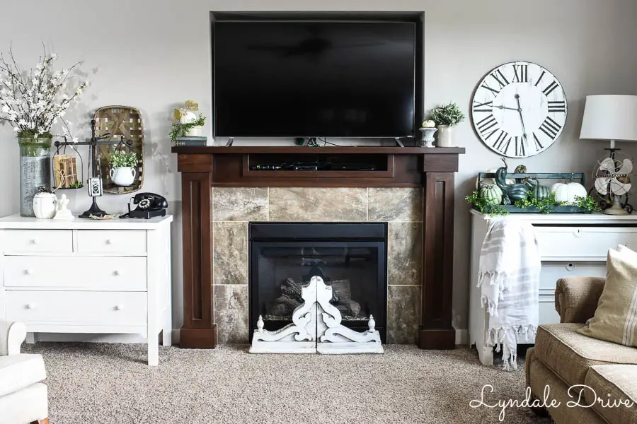 Inexpensive Fireplace Makeover
