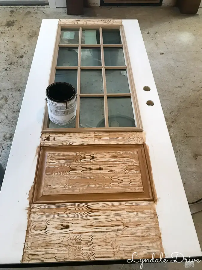 paint a door to look like wood step 1