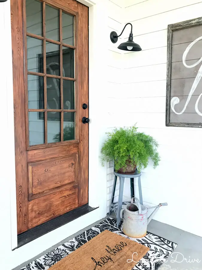 paint a door to look like wood using Stain