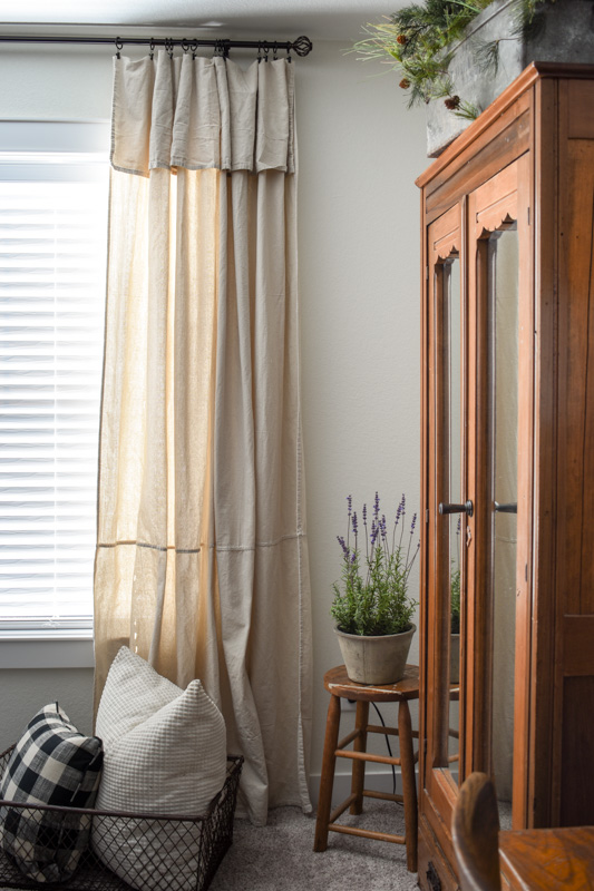 Drop Cloth Curtains showing the different colors
