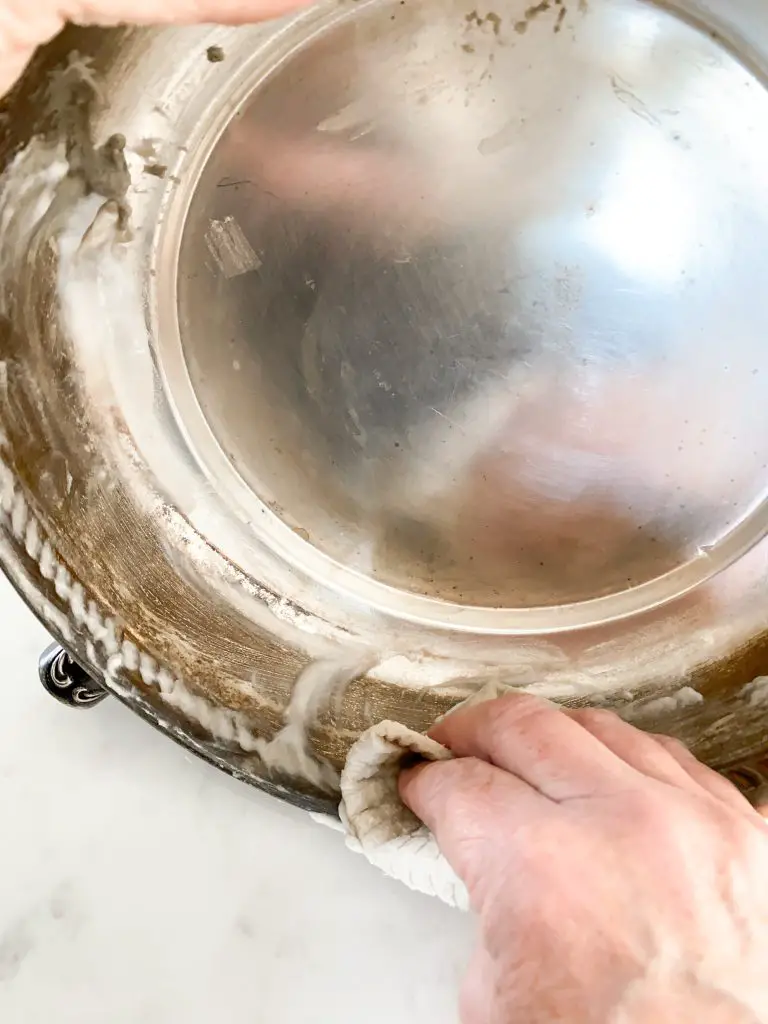 cleaning silver with cloth