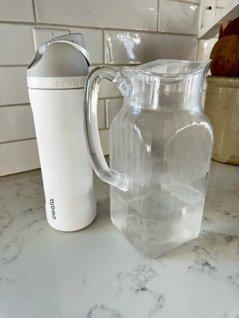 Favorite water pitcher and water bottle