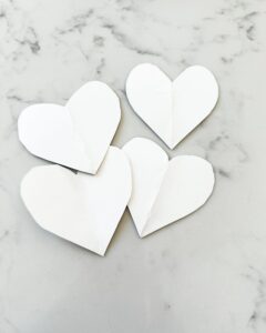 Various size heart shapes
